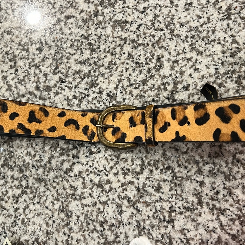 Free people cheetah print belt